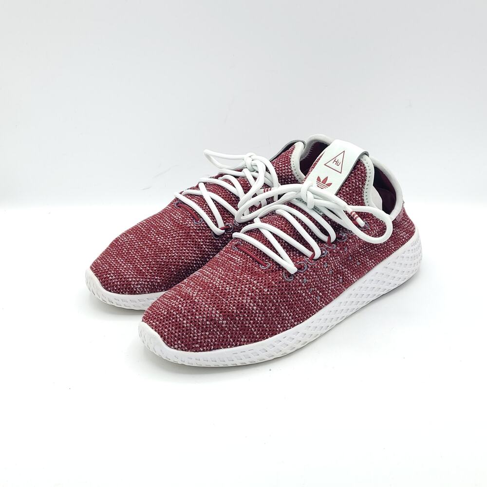 adidas Pharrell Williams V2 HU Primeknit Burgundy Red CQ2299 kids size 4.5